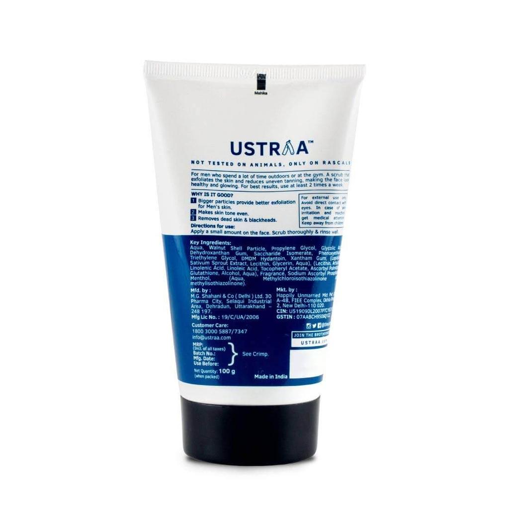 Скраб для лица мужской (100 г), Face Scrub De-Tan, Ustraa