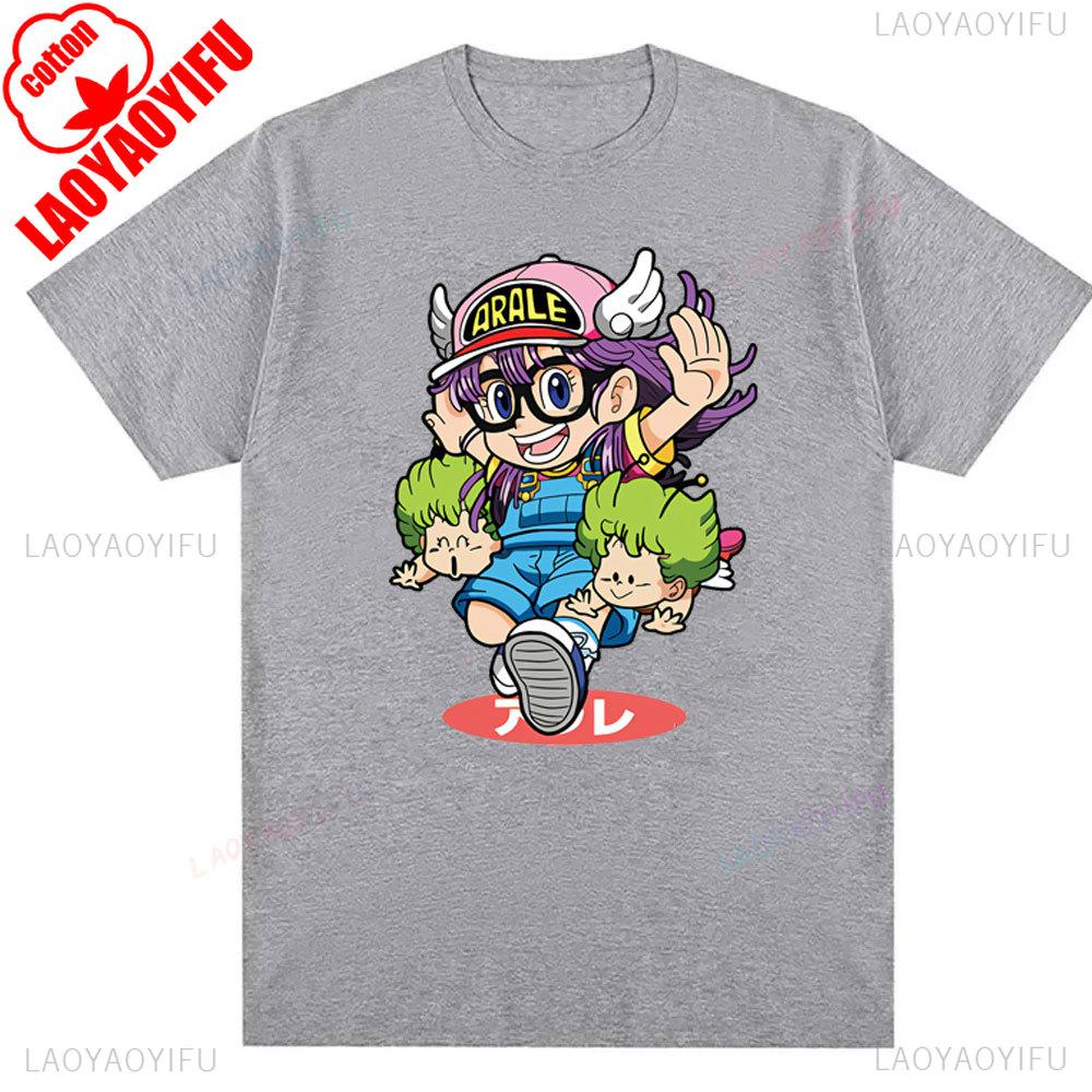 Anime DrSlump Y2k Shirts Sunmmer T Shirt Arale Designer Harajuku Graphic Clothing Female Casual Tee Cotton Tops Kawaii Clothes