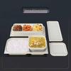 Biodegradable Corn Starch Disposable Meal Box Set, 1100ml