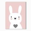 Cute Simple Cartoon Pink Love Bunny Giraffe Stars Nordic Canvas Picture Print Wall Art Poster Decor For Nursery Baby Girls Room