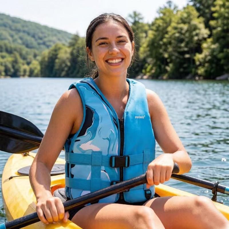 Adult Kids Life Jacket Portable Surfing Diving Water Sports