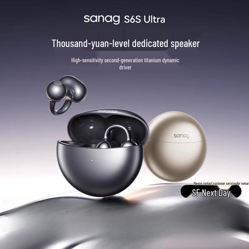 Беспроводные спортивные наушники-клипсы SANAG S6S Ultra