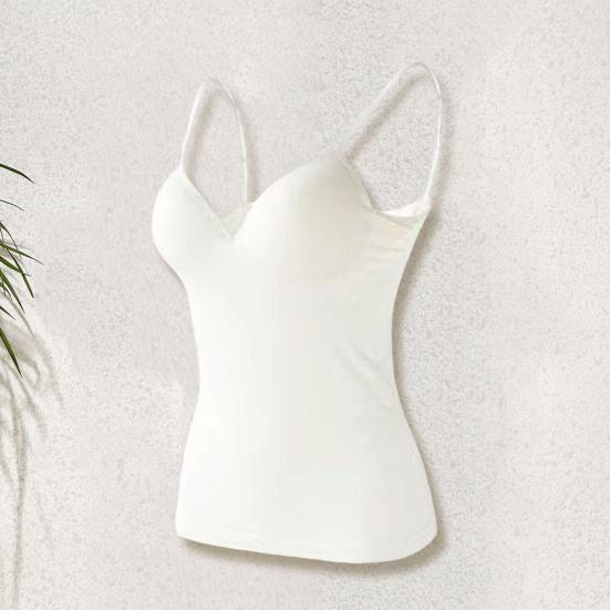 Мягкий бюстгальтер, топ на тонких бретелях, однотонный, с v-образным вырезом, без рукавов, быстросохнущий, облегающий, сексуальный, мягкий бюстгальтер, верхнее нижнее белье для женщин