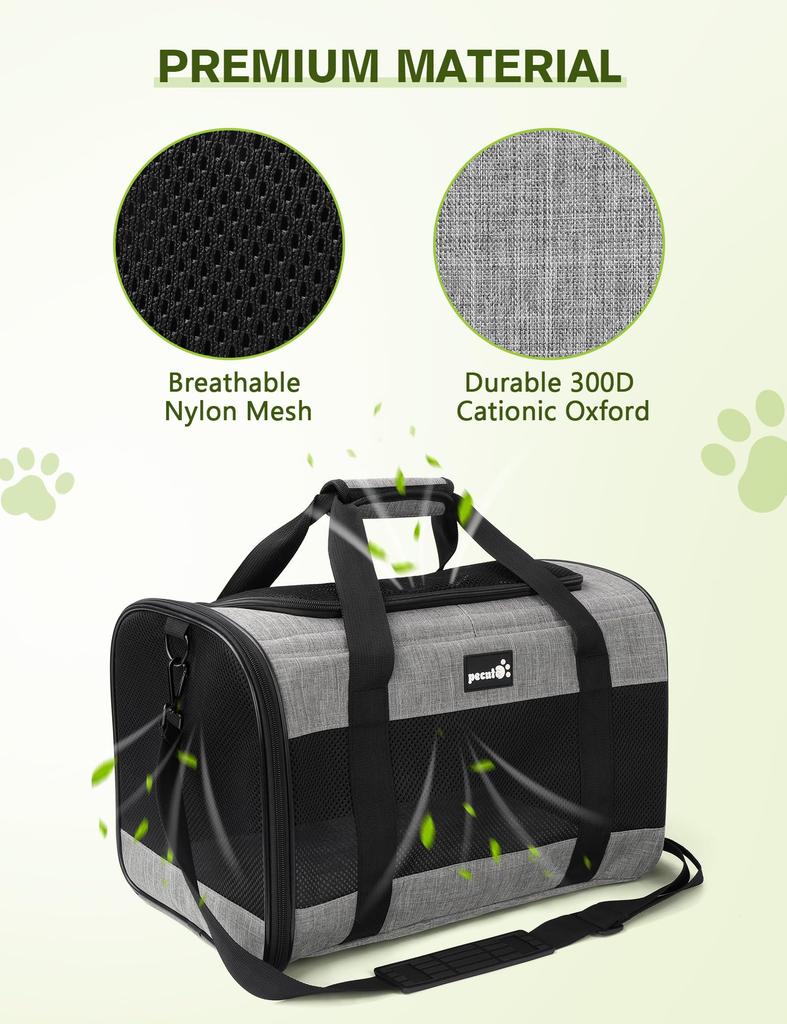 Pecute Cat Bag for Small and Small Foldable Backpack for Hospital Disaster and Includes Cat Bowl Carrier, Handbag/Shoulder Cats, Rabbits, Dogs,