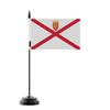 Drapeau De Table - Jersey - 14 X 21 Cm - Polyester - Mât En Plastique - Impression Recto/Verso