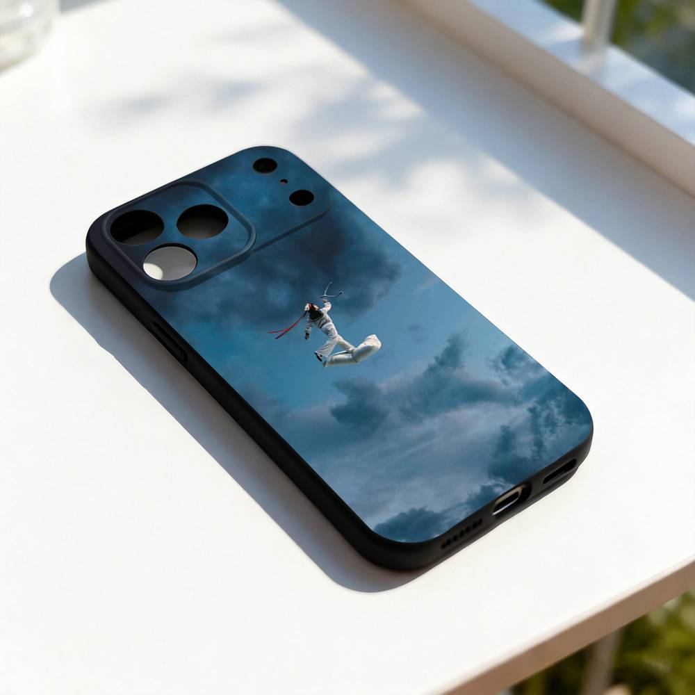C-Conan Gray Wishbone Cool Для iPhone 17,16,15,14,13,12,11,Pro,Max,Plus,E,SE4,Air,Mini Черный Мягкий Чехол
