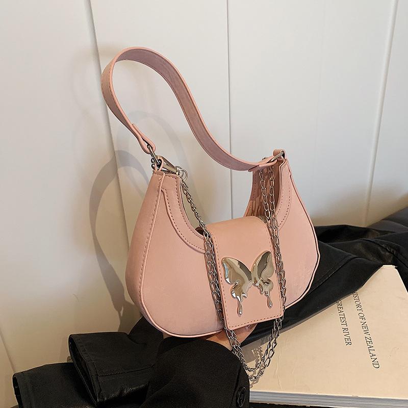 Универсальная сумка через плечо Niche Design, женская сумка на весну и лето, сумка подмышкой, нежная текстура, сумка на цепочке