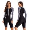 One-Piece Long Sleeve Surfsuit Women's Swimsuit Sunscreen Diving Suit