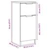 VidaXL Buffets 2 pcs chêne artisanal 30x30x70 cm bois d'ingénierie, armoire, meuble de rangement, organisateur de maison, 856954
