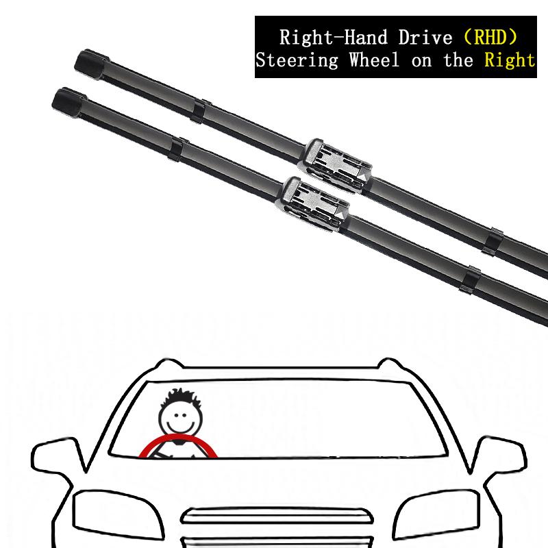 Для Jeep Renegade BU 2014 ~ 2023 передние щетки стеклоочистителя, резак для лобового стекла, щетки для очистки ветрового стекла, шайбы автомобиля