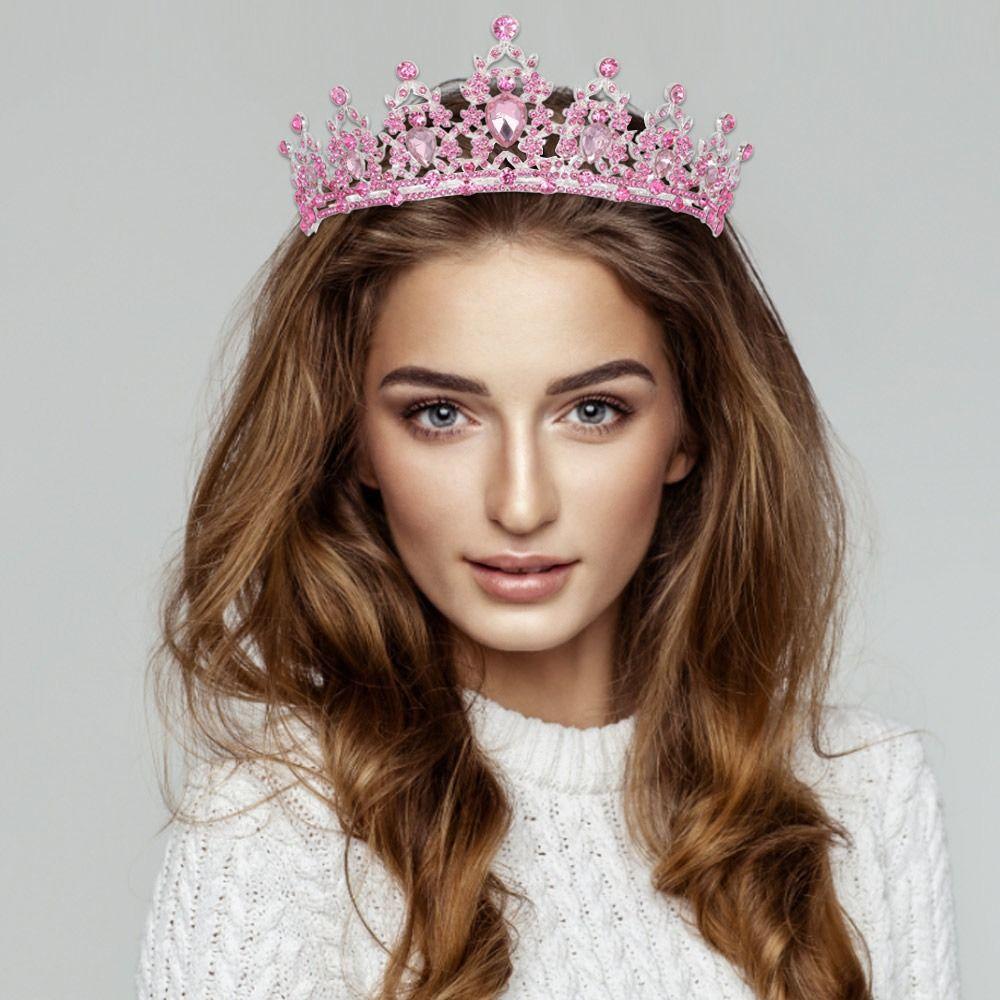 Корона-тиара Роскошная винтажная свадебная корона в стиле барокко Прическа Корона Тиара Кристалл Горный хрусталь Корона