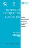 The In Pursuit of Equity In Education : Using International Indicators To Compare Equity Policies Book