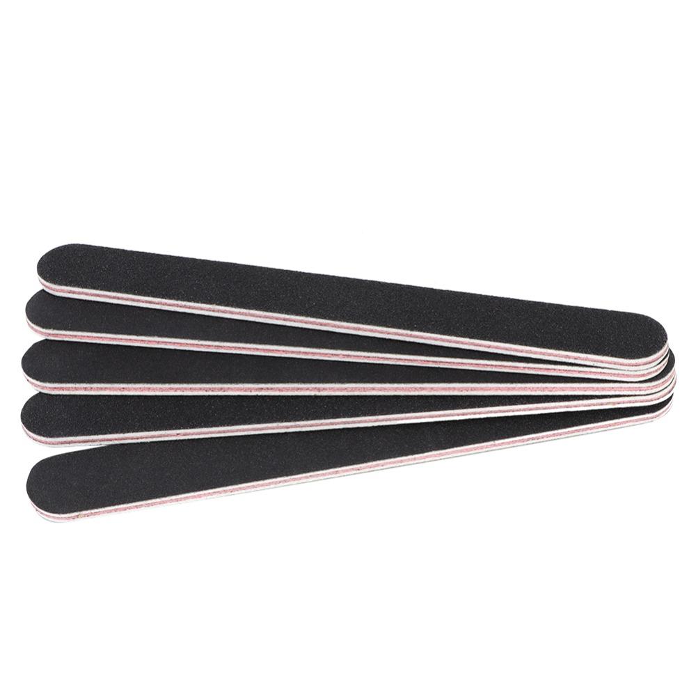 5Pcs EVA, sanding paper Black Sand Nail Buffing Strip False Nail Edge Trimming and Smoothing