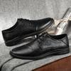 Весна Осень Натуральная Кожа Мужская Повседневная Обувь Британский Стиль Новейшая Модная Роскошная Мужская Обувь Нескользящие Роскошные Оксфорды Износостойкие