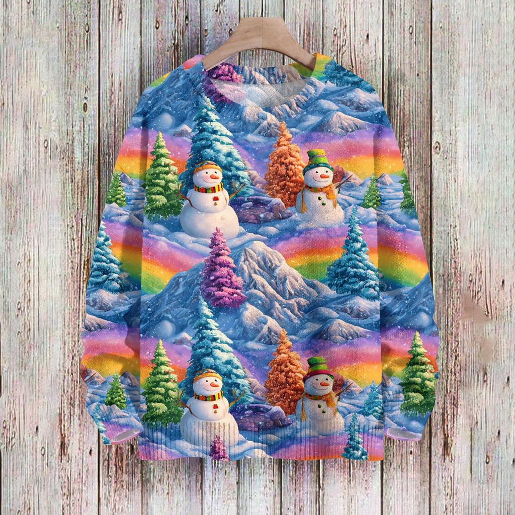 Christmas Sweatshirts For Women Knit Sweater Cute Shirt Fall Crewneck Pullover Tops