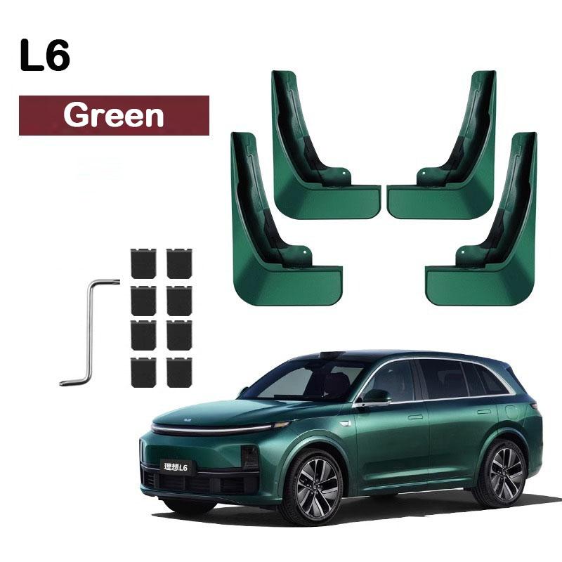 For Lixiang L6 L7 2024 Car Non-destructive Baking Paint Mudguards Front & Rear Wheels Splash Proof Fenders Auto Accessories