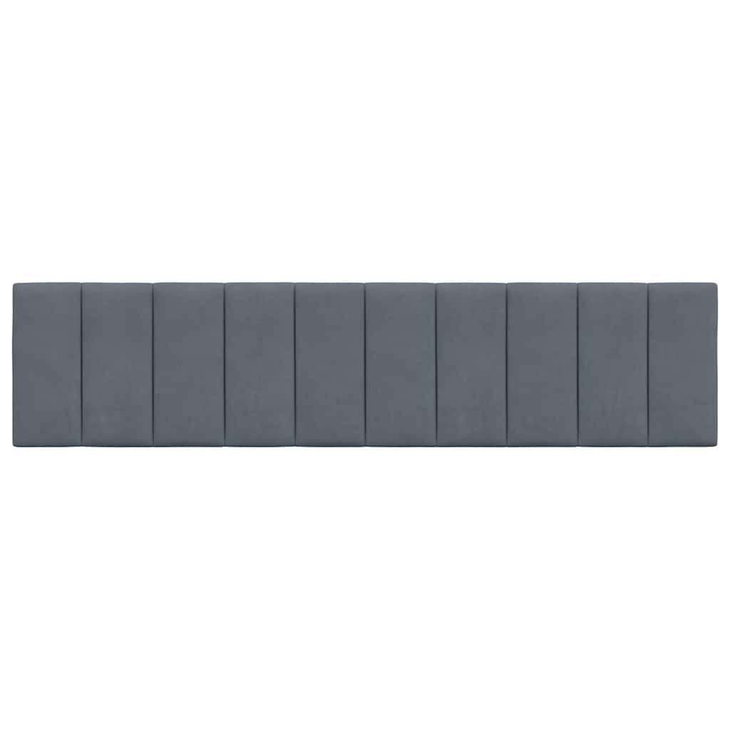 Headboard Cushion  Hanko  Dark Grey 200 cm Velvet