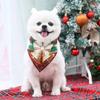 Christmas Pet Bandanas Collar for Small Large Dogs Saliva Towel Dog Triangle Towels Puppy Cotton Scarf Kerchief Pet
