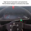Steering Wheel Horn Button 6 Hole Carbon Fiber Comfortable Touch Sensitive Replacement For MOMO Green