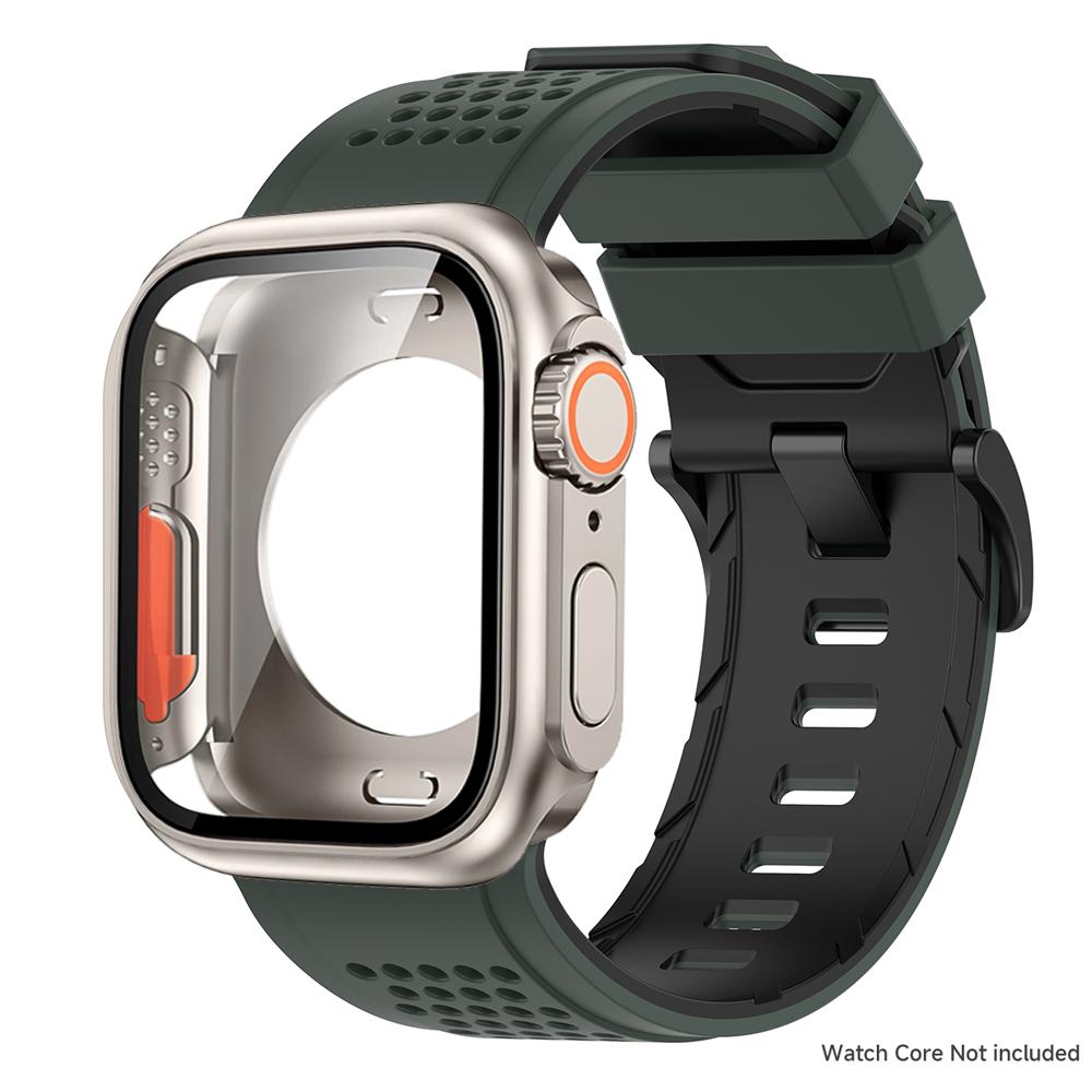 Чехол+силиконовый ремешок для Apple Watch Band Ultra 3 49 мм 46 45 44 41 мм Защитный чехол Браслет для Iwatch 11 10 9 8 7 6 54 SE3