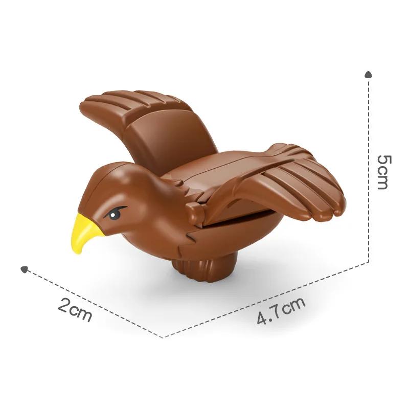 Большие строительные блоки Фигурка животного зоопарка Аксессуары Лягушка Улитка Собака Совместимые Большие Кирпичики Дети Дети Сборные Игрушки Подарок на вечеринку