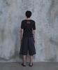 PARADIGMFILM [Ep.02] Slub Layered Henley Neck Knit Top (Charcoal)