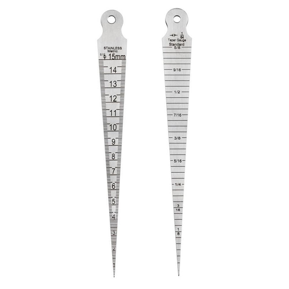 Щуп 1–15 мм. Метрические и британские правила измерения зазора. Измерение конусности.