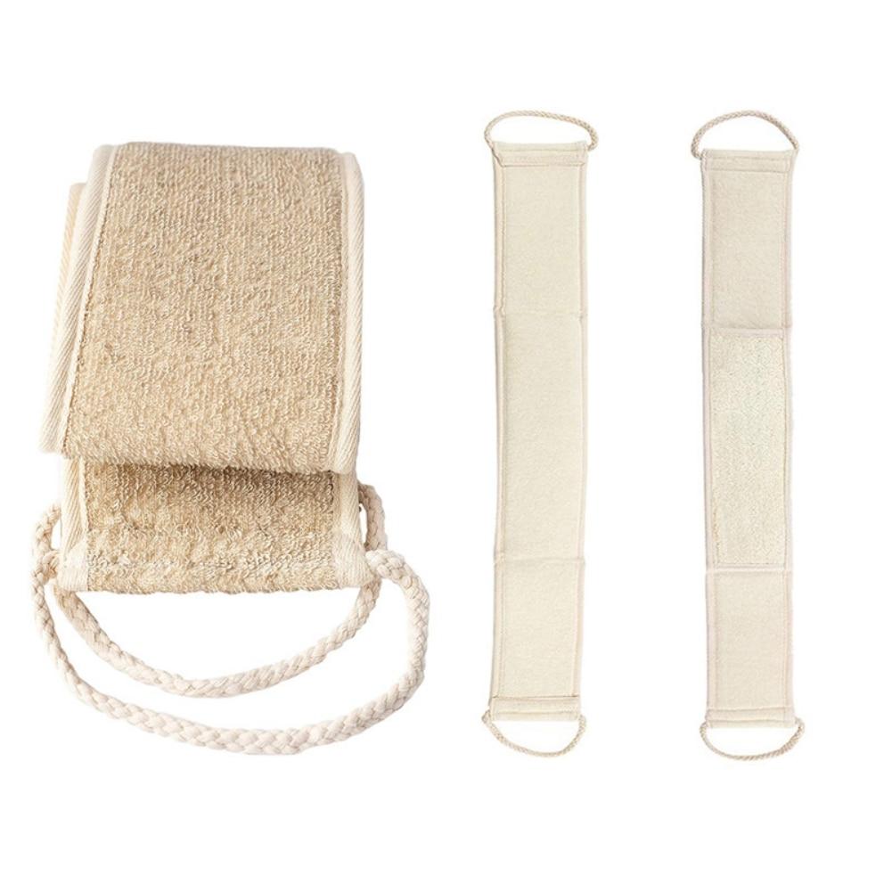 Natural Soft ESisal + Nylon Bath Shower Unisex Massage Spa Scrubber Sponge Back Strap Body Skin Health Cleaning Tool