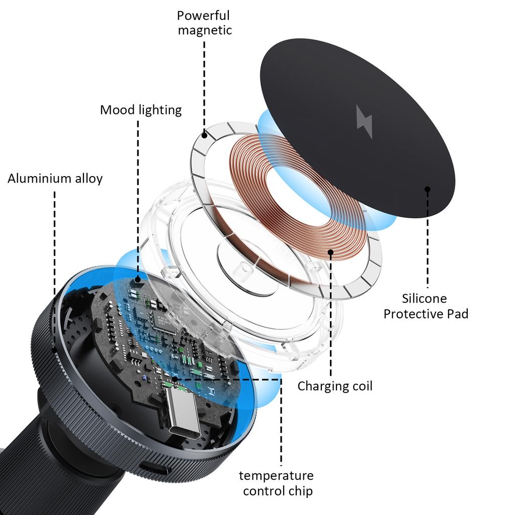 Charging Car Mount Phone For Magsafe 15 14 13 Phone Charging Holder Car Air Vent Mount Wireless Charging Stand Holder