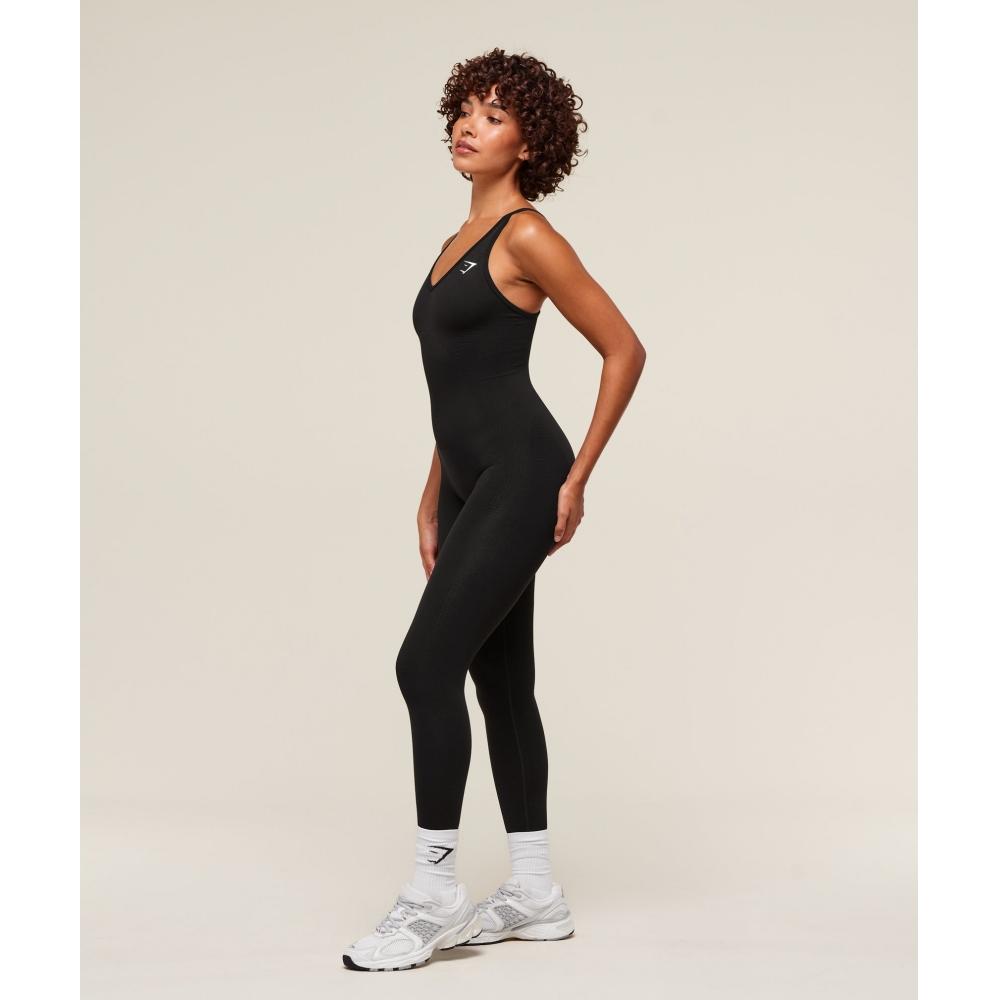 Gymshark Vital Sculpt Seamless All In One черный B4b3n Bb2j