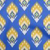 Cotton Flex Blue Fabric Asian Ikat Quilting Supplies Print Sewing Fabric By The Yard 40 Inch