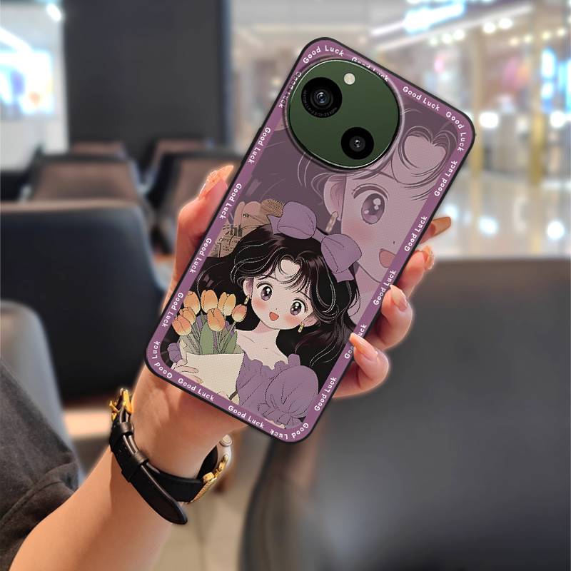 Мягкий чехол-граффити для телефона Sharp Aquos R9/SH-51E, задняя крышка, прочный, пыленепроницаемый чехол для телефона, милый мультяшный ТПУ