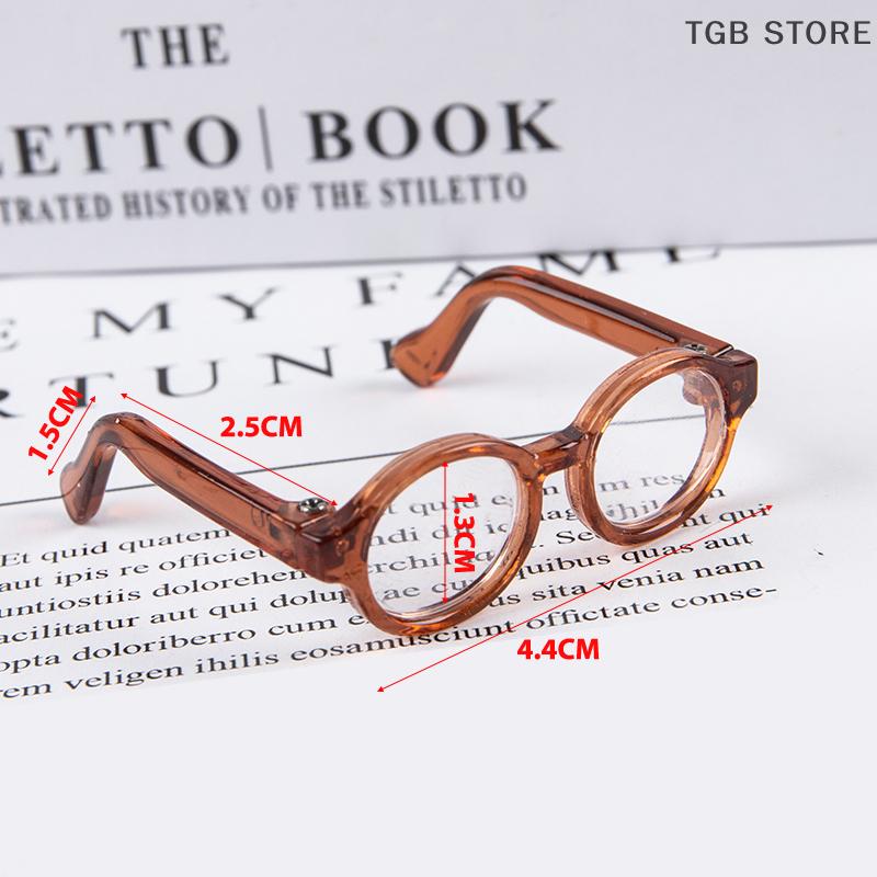 1Pcs Round Frame Lensless Eyewear 20cm Doll Glasses Miniature Eyeglasses Toy Doll Dressing Accessories