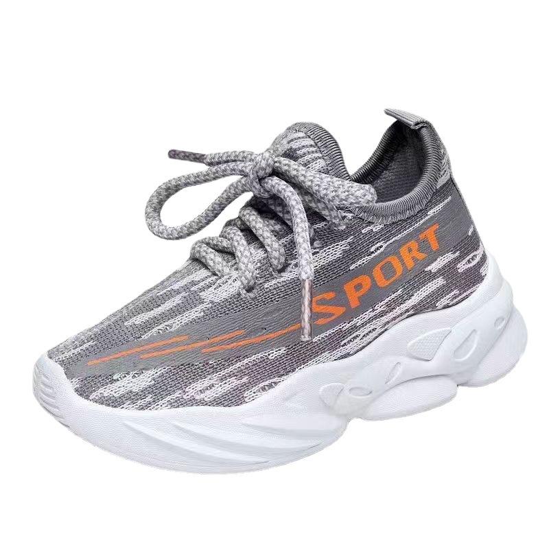 Детская модная дышащая сетчатая обувь, кроссовки, весна и осень, новинка, детская сетчатая обувь для мальчиков и девочек