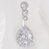 Colorful Belly Button Ring Rhinestone Body Piercing Jewelry Vintage Zircon Navel Ring  Girl
