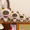 Плюшевая игрушка-кошка из мягкой коротковорсовой ткани. Идеально подходит для детей и взрослых.