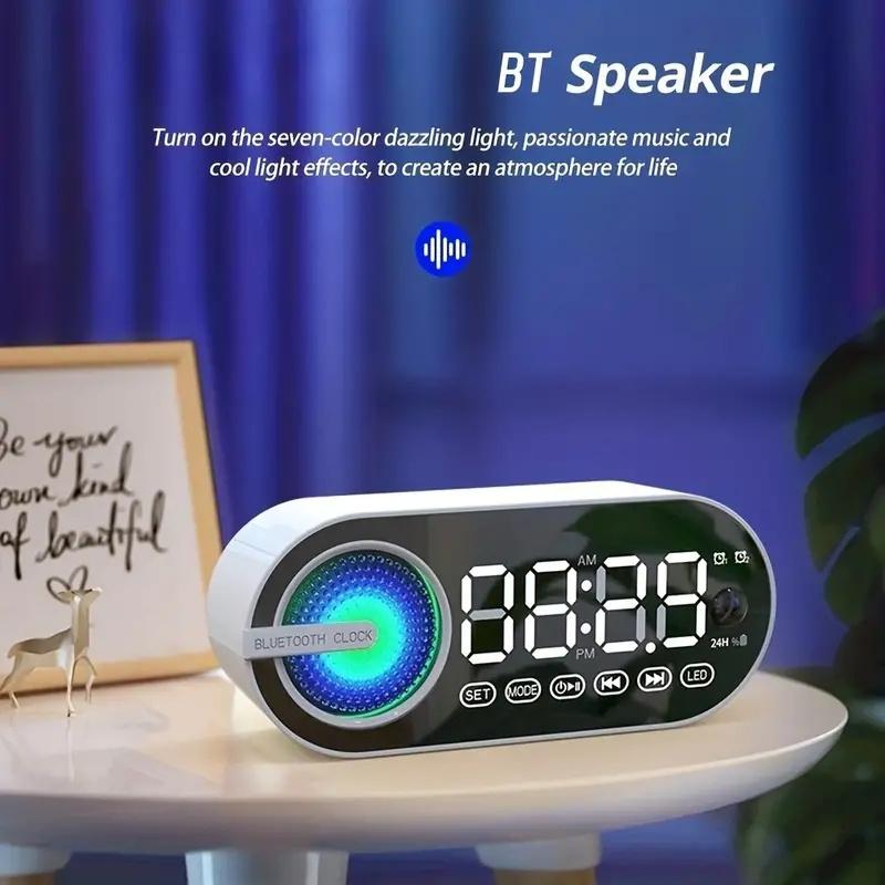 Беспроводные колонки, маленькие стереочасы и будильник, уличный портативный мини-большой объем, маленький 3D объемный сабвуфер с избыточным весом