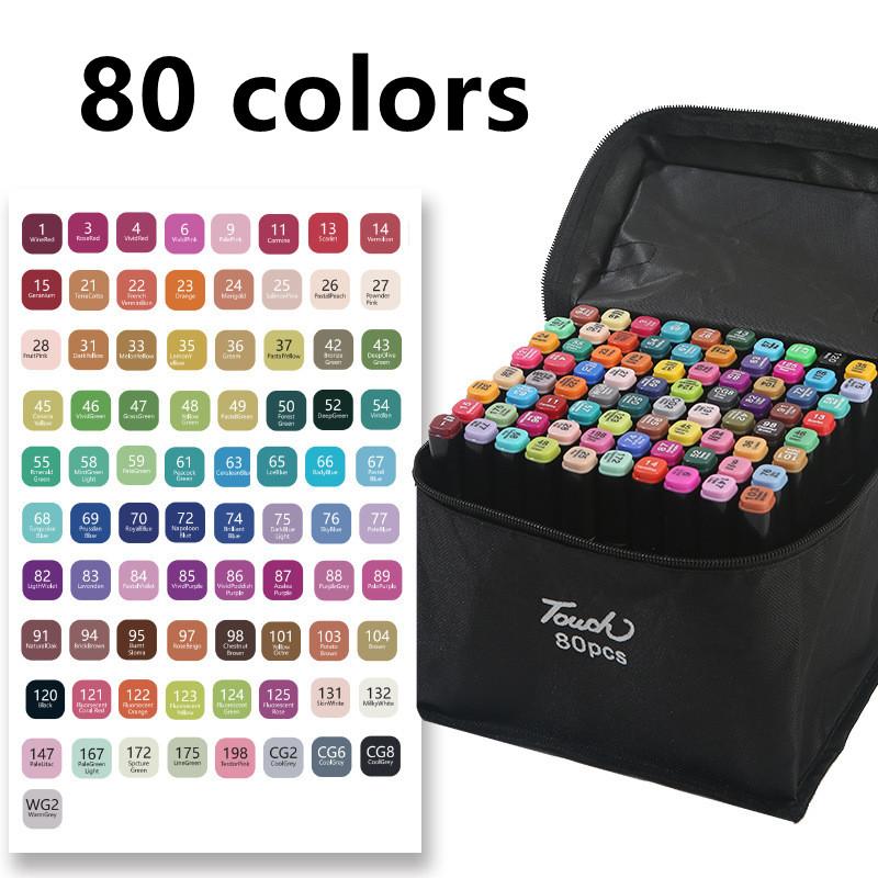 24/30/40/60/80/120 цветов Touchfive Copic маркеры набор эскизов для дизайна манги кисть с двойной головкой ручка для школьных товаров для рукоделия