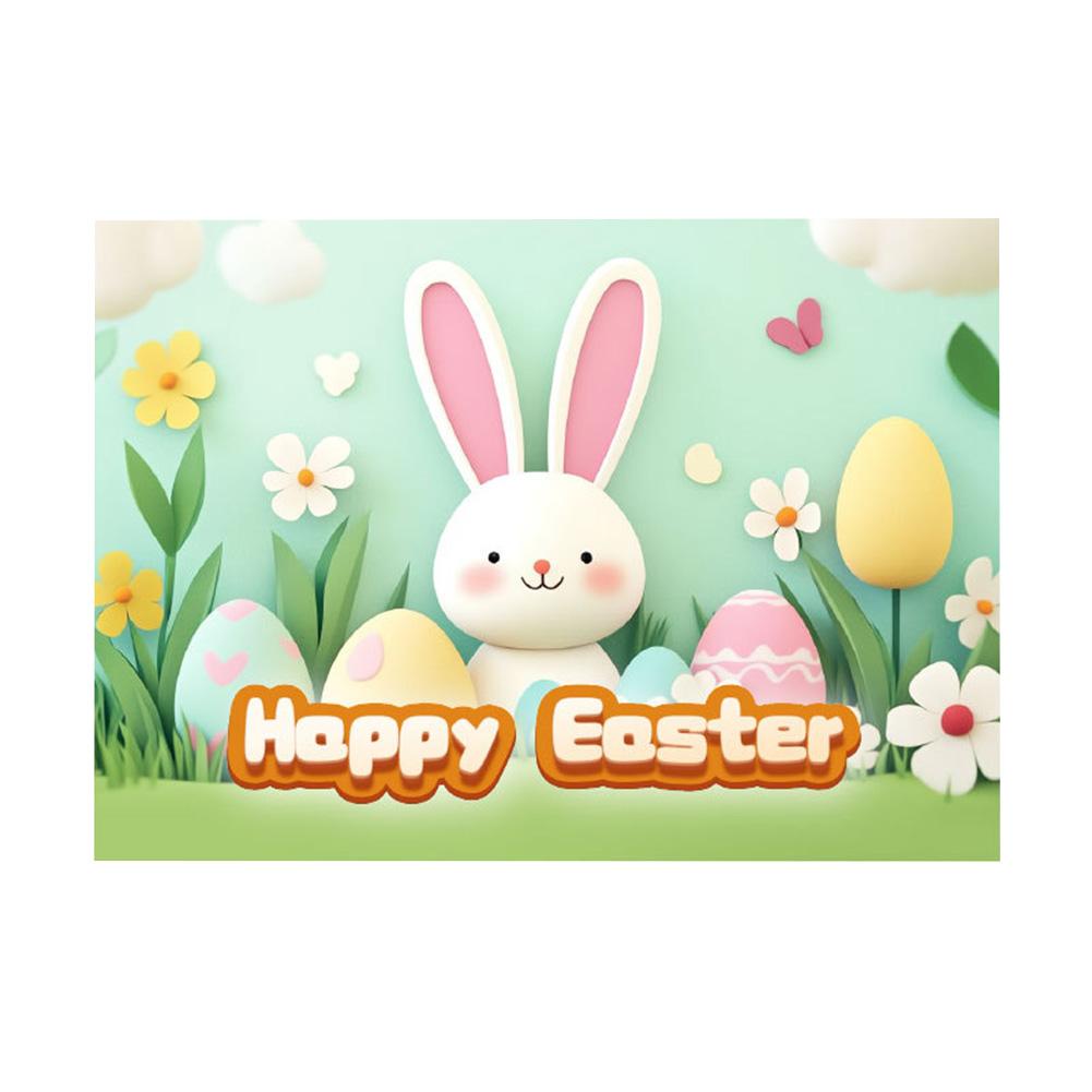 Пасхальная корзина с ручкой, корзина для подарков с кроликом, плетеная вручную корзина из хлопковой нити, пасхальный подарок, корзина для хранения для девочек и мальчиков