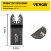 100PCS Oscillating Saw Blades, Quick Release Multitool Blades Kit, HCS Tool Blades for Wood Plastic, Compatible with Dewalt Dremel Fein Worx Bosch