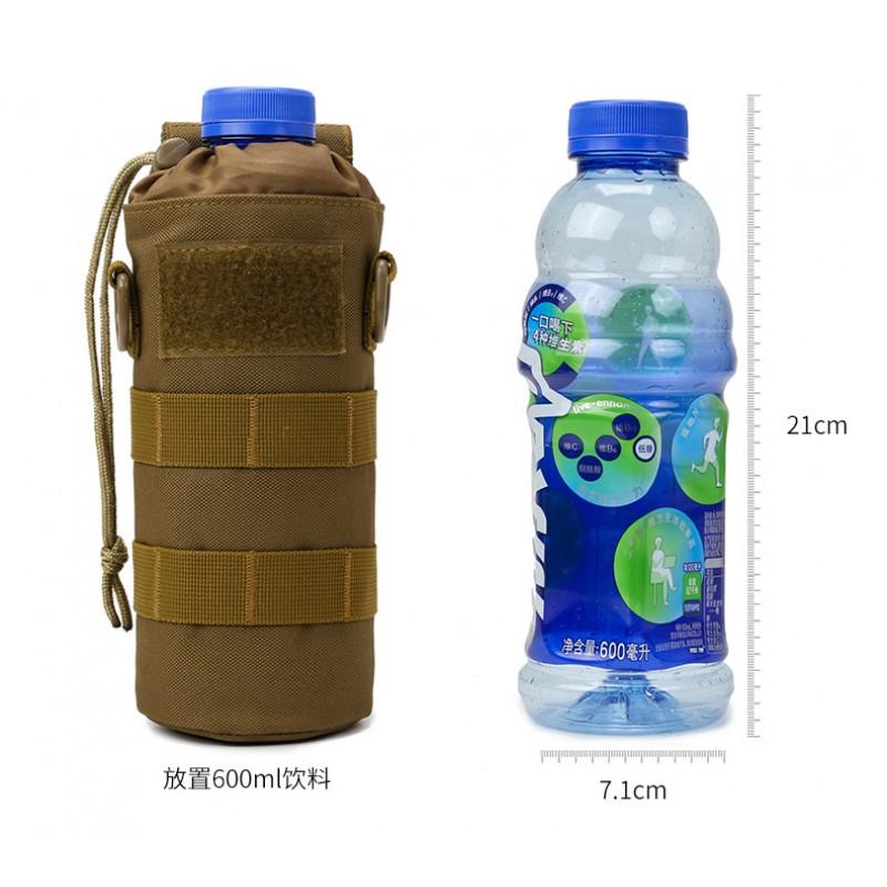 Складная бутылка для воды 600 мл, чехол, поясная сумка, для пеших прогулок, активного отдыха, рыбалки, хранение снаряжения