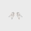 [Stonehenge] Silver Wave One-Touch Earrings Sc25A23J