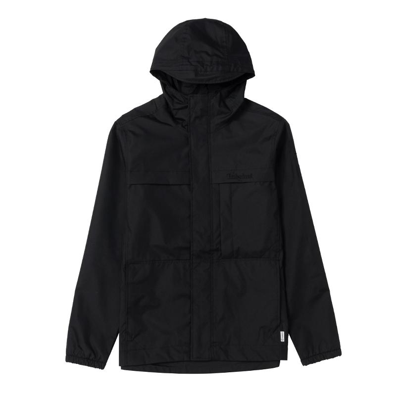 Timberland FW24 Куртка мужская уличная для хайкинга, ветрозащитная, повседневная, с капюшоном, черная A695W001/2475521
