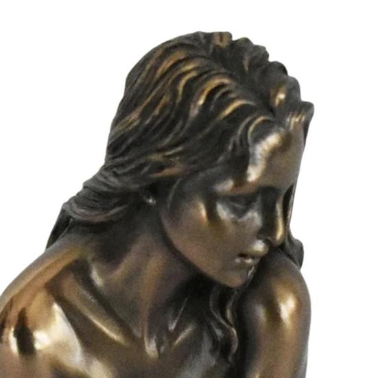 5-дюймовая сексуальная женская статуэтка из смолы, обнаженная женская фигура, настольная скульптура девушки для прикроватного столика, каминной полки, любителей искусства и коллекционеров