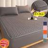 New Thicken Quilting Process Fitted Sheet Bed Cover Mattress Protector,150x200 180x200 200x220,Solid Color No Pillowcase