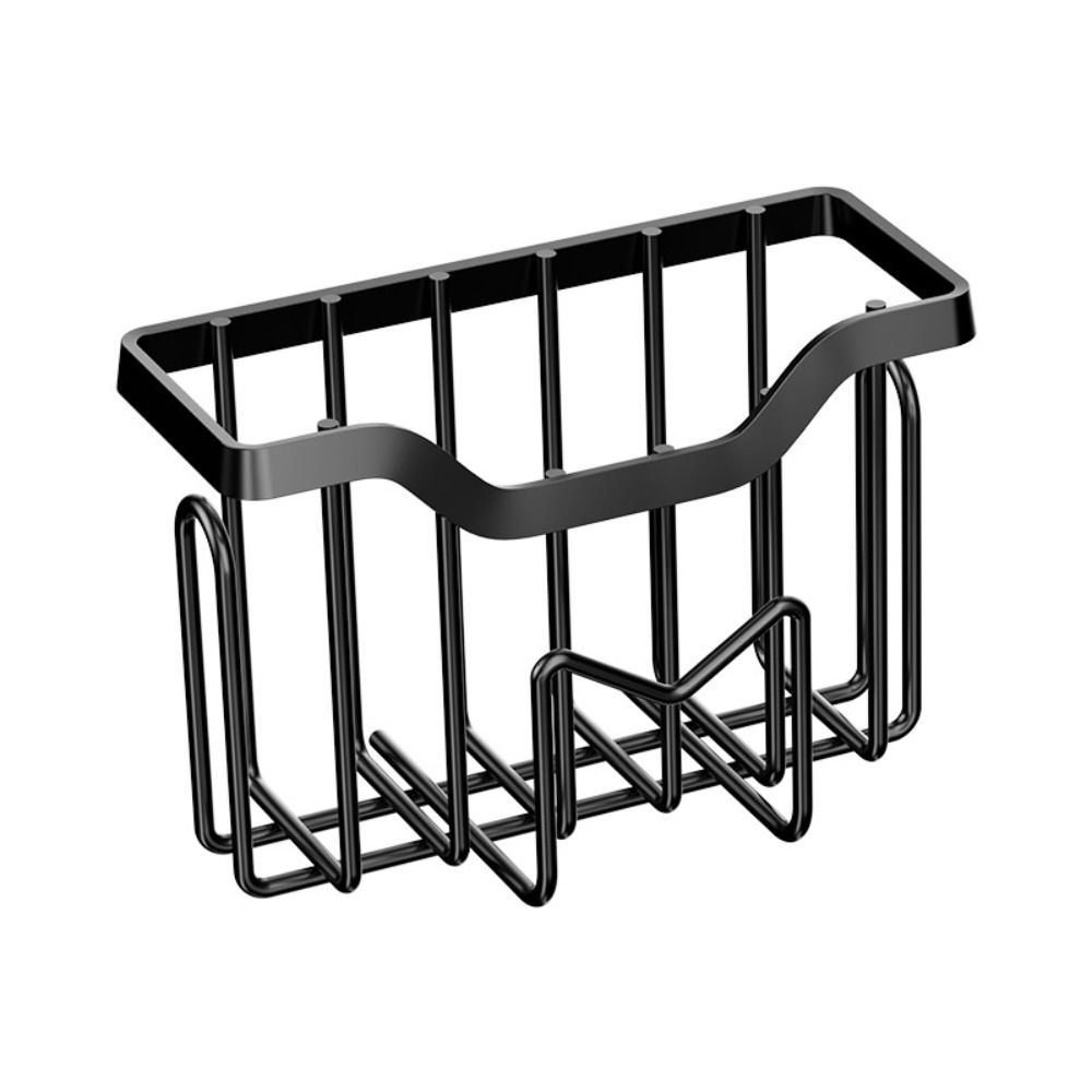 Rustproof Sink Stopper Scraper Waterproof Sink Organizer Scouring Pad Storage Shelf Sponge Brush