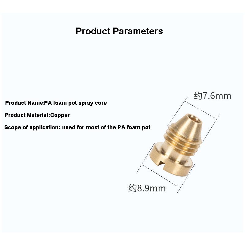 0.8-1.4mm Spray Core Snow Foam Orifice Tip High Pressure Washer Nozzle Foam Generator Car Wash PA foam Pot Accessories