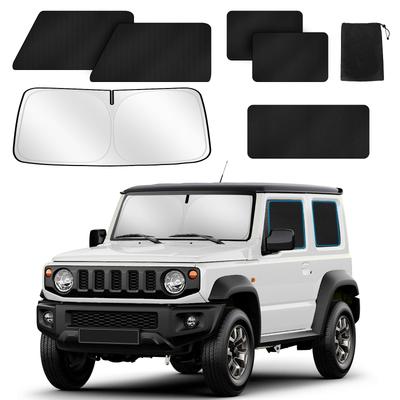 Yzxym Автомобильные шторки для Suzuki Jimny Магнитные солнцезащитные шторки для боковых окон автомобиля УФ-защита Легкая установка и комплект 106BK6 (JB64/JB74) - Шторы, Кемпинг, Шторы,
