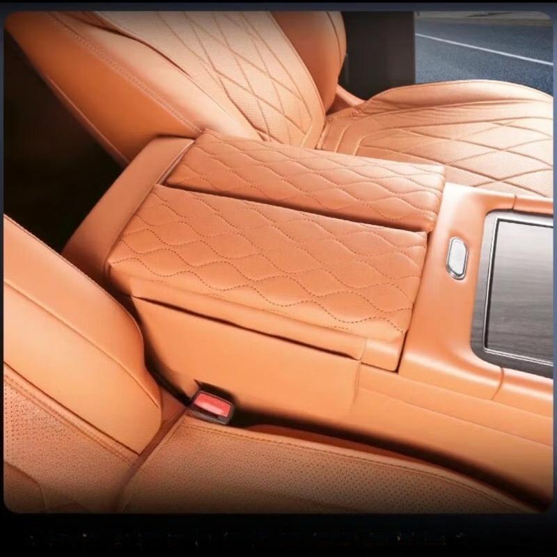 For AITO M9 Center Console Armrest Heightening Pad Leather Protective Cover Interior Decoration Accessories