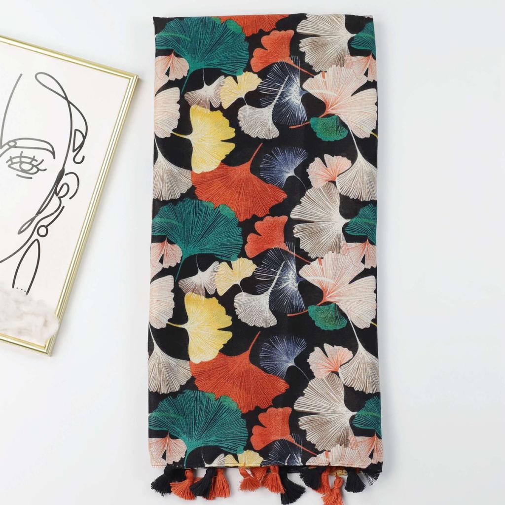 2024 Spring And Autumn Winter New Cotton And Hemp Long Thin Scarf Travel Versatile Sunscreen Warm Shawl For Women